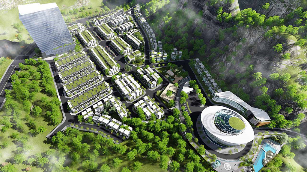 Mô hình dự án khu nhà ở cao cấp Hoàng Phú Nha Trang. Ảnh: Hoàng Phú Nha Trang.