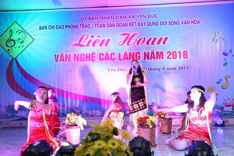 Liên hoan văn nghệ các làng năm 2018 của xã Yên Đức (Đông Triều)