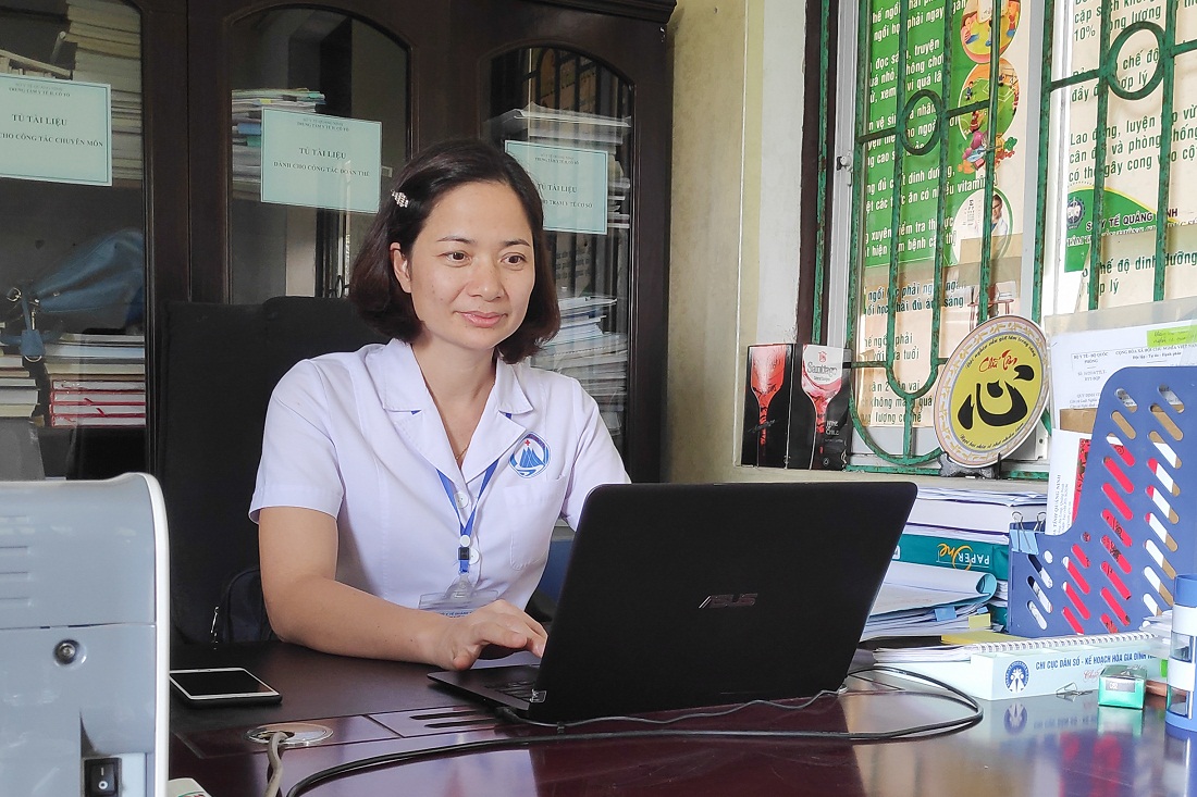 Thạc sĩ, bác sĩ Bùi Thị Thuy hiện là giám đốc Trung tâm Y tế huyện Cô Tô.