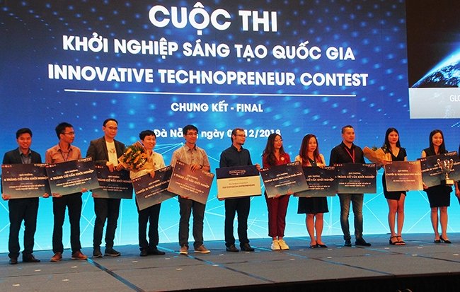 Các doanh nghiệp giành giải thưởng tại Cuộc thi khởi nghiệp sáng tạo quốc gia 2018