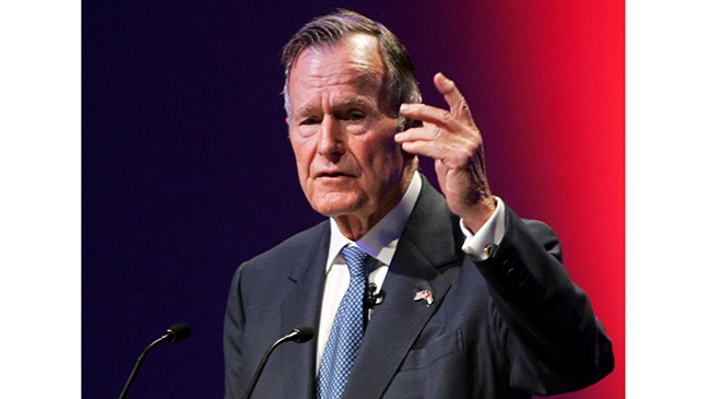 Cố Tổng thống thứ 41 của Mỹ George H.W. Bush. Ảnh: Reuters