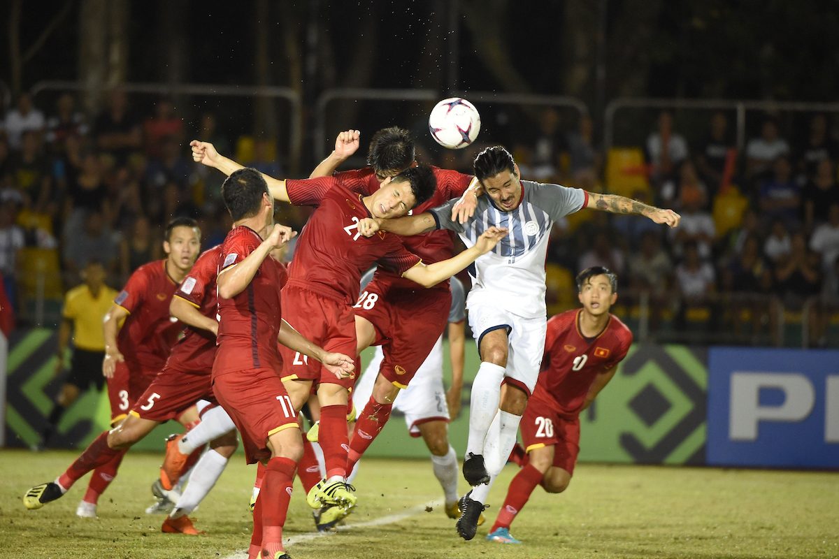 Các chân sút của đội tuyển Việt Nam đã thi đấu thăng hoa trước Philippines. Ảnh: affsuzukicup.com