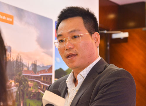 Ông Nguyễn Trung Công, CEO của IViVu, tại sự kiện Diễn đàn Cấp cao Du lịch 2018.