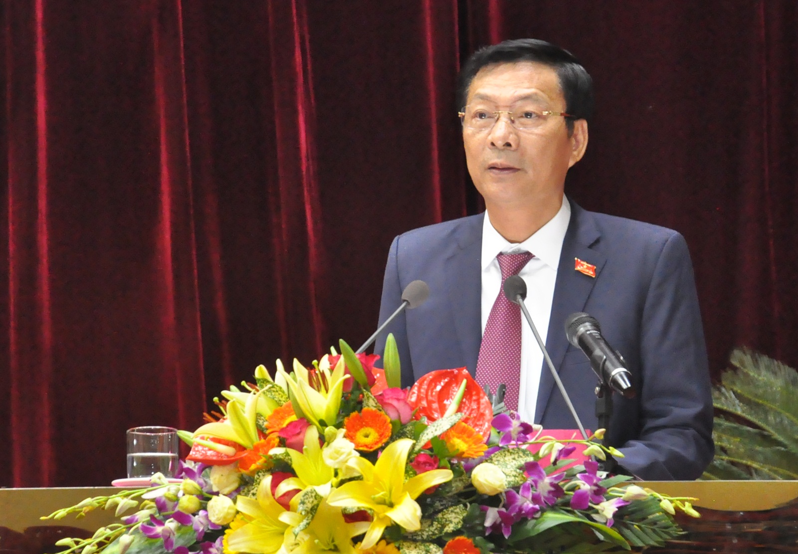 Đồng chí Nguyễn Văn Đọc, Bí thư Tỉnh ủy, Chủ tịch HĐND tỉnh phát biểu bế mạc.