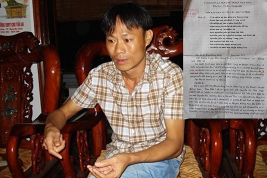 Gia đình ông Trịnh Công Minh, người đã mất, yêu cầu bồi thương hơn 1 tỷ đồng tiền oan sai.