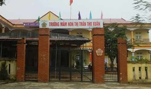 Trường Mầm non Thị trấn Thọ Xuân. Ảnh: Lam Sơn.