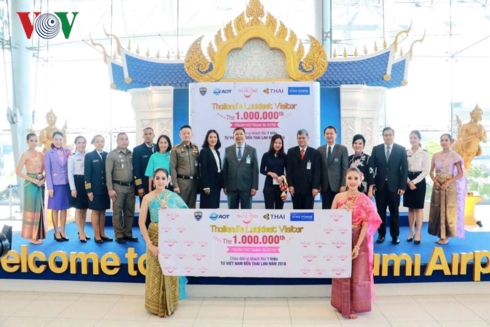 Thái Lan đó du khách Việt Nam thứ 1 triệu trong năm 2018