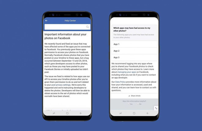 Facebook gửi cảnh báo tới người dùng về lỗ hổng bảo mật.