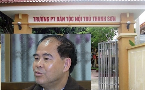 Ông Đinh Bằng My - hiệu trưởng trường Phổ thông dân tộc nội trú Thanh Sơn. (Ảnh: Trường Nguyễn)