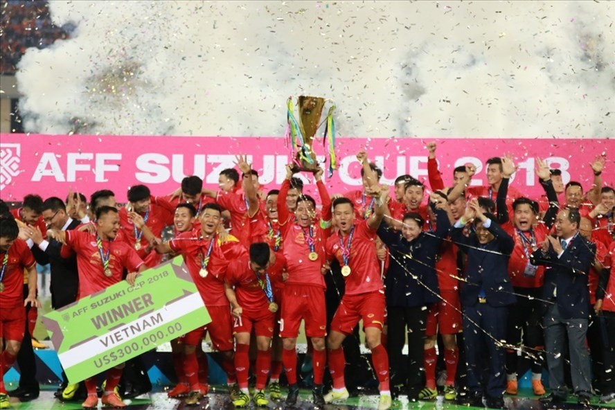 Việt Nam đăng quang ngôi vô địch AFF Cup 2018 (ảnh: TL).