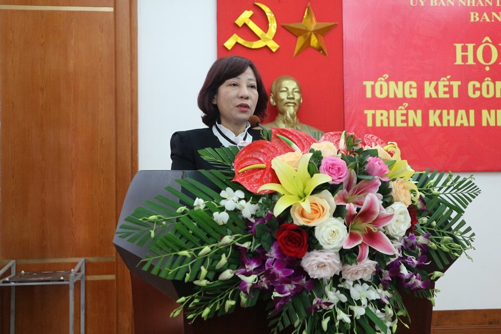 Đồng chí Vũ Thị Thu Thủy, Phó Chủ tịch UBND tỉnh Quảng Ninh phát biểu chỉ đạo tại hội nghị