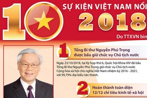 10 sự kiện nổi bật của Việt Nam năm 2018 do TTXVN chọn