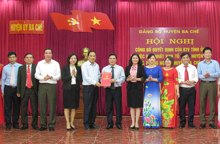 Huyện Ba Chẽ công bố thành lập Cơ quan Tổ chức - Nội vụ huyện.