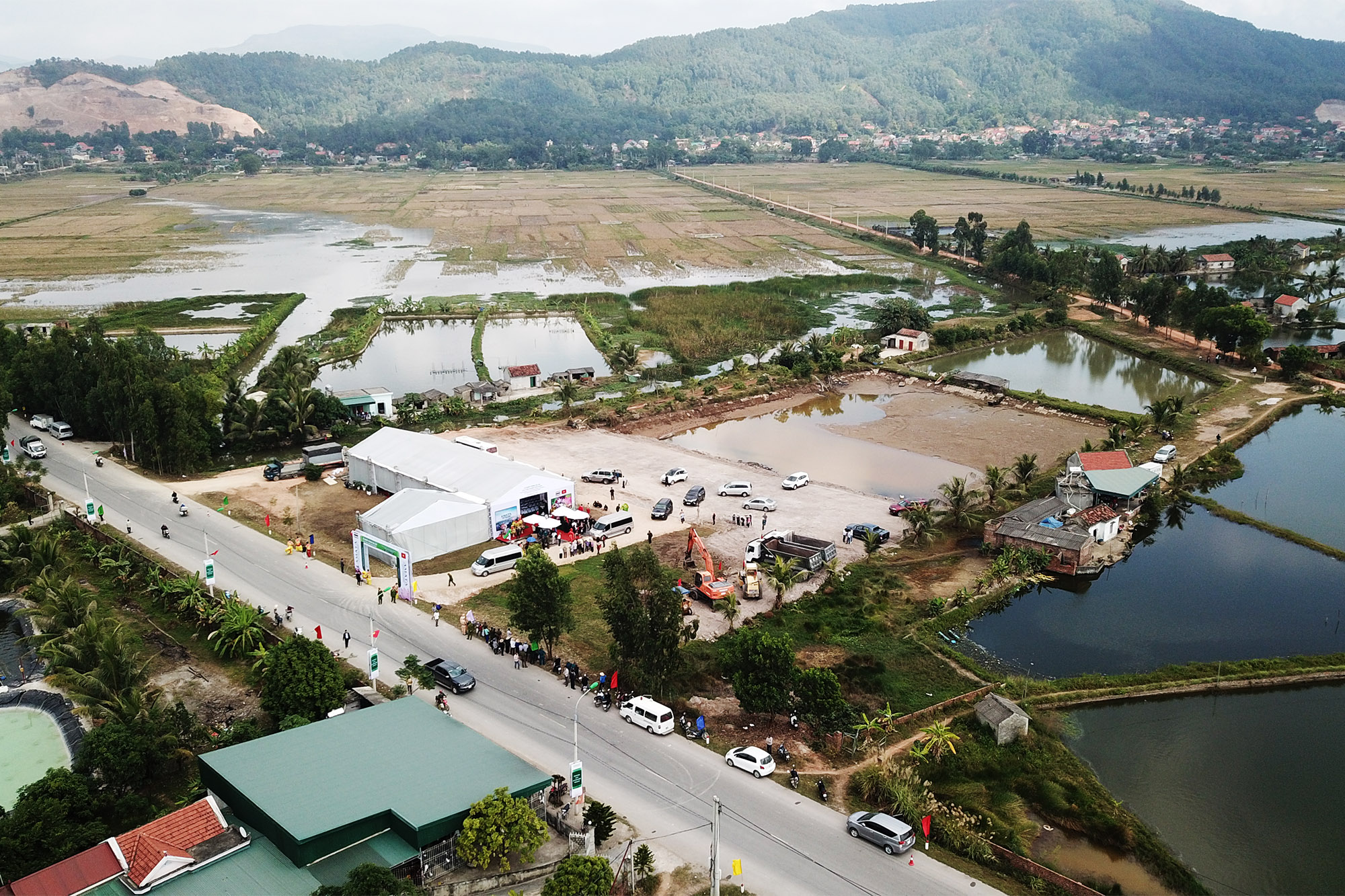 Dự án xây dựng, kinh doanh cơ sở hạ tầng Khu công nghiệp Sông Khoai của Tập đoàn Amata được khởi công sẽ góp phần vào sự phát triển của Quảng Yên.