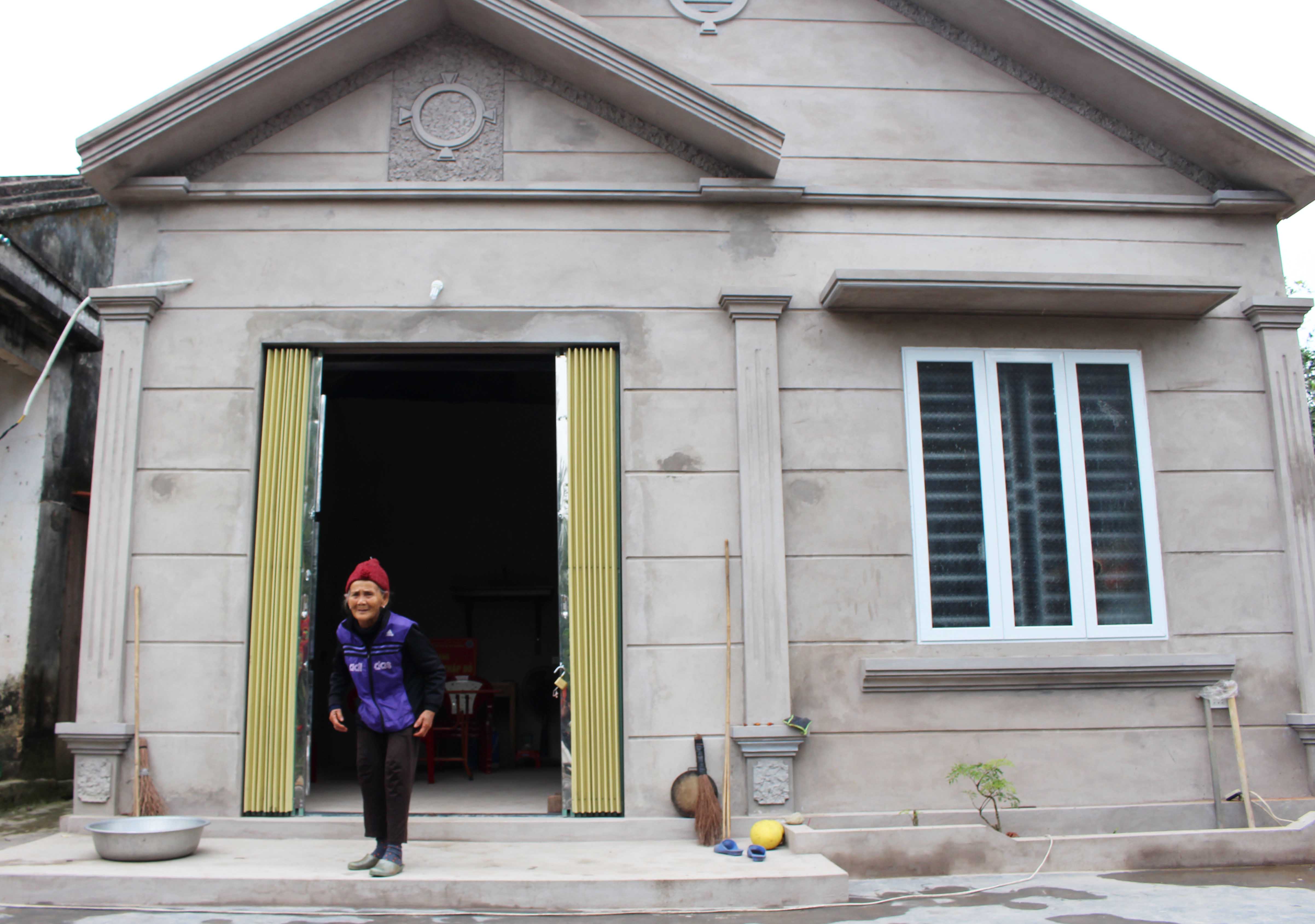 Ngôi nhà mới vừa được Hội Chữ thập đỏ huyện Đầm Hà bàn giao của bà Đinh Thị Ký
