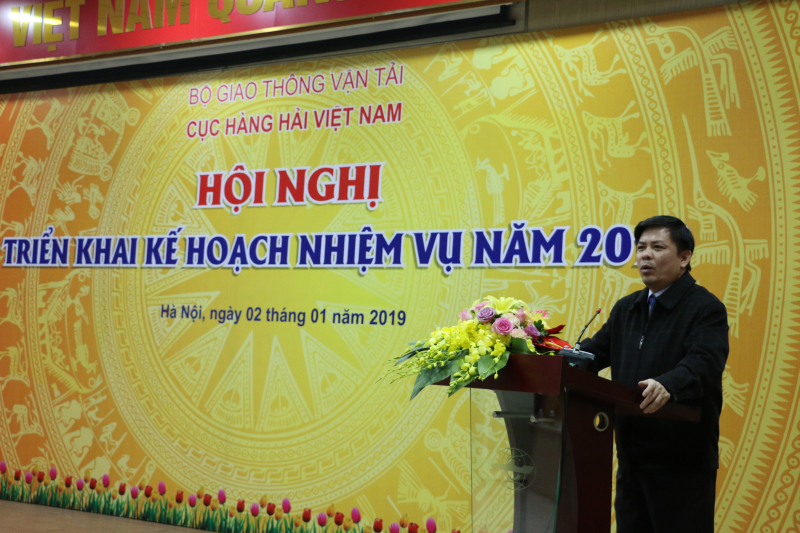 Bộ trưởng Bộ GTVT Nguyễn Văn Thể phát biểu tại hội nghị