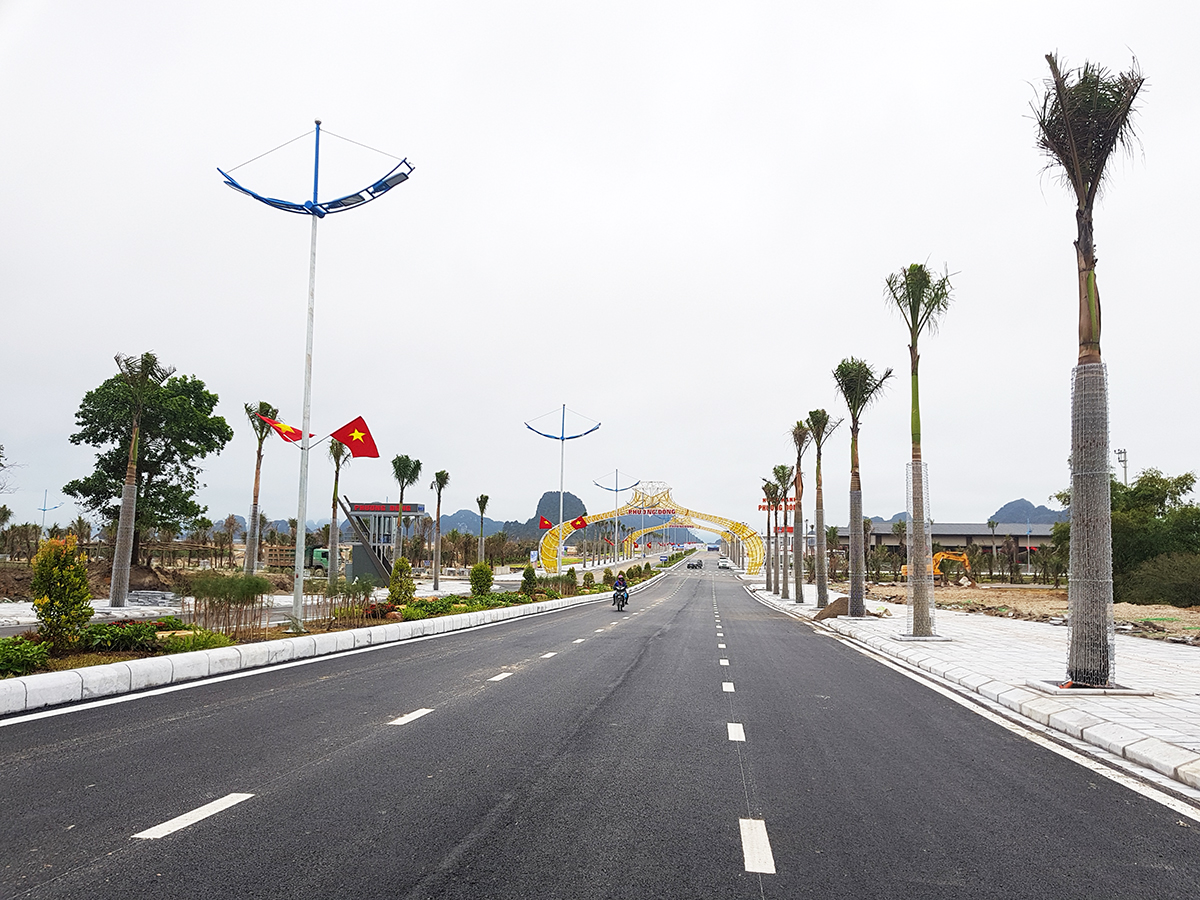 Khu đô thị Phương Đông, huyện Vân Đồn đang trong quá trình hoàn thiện hạ tầng.