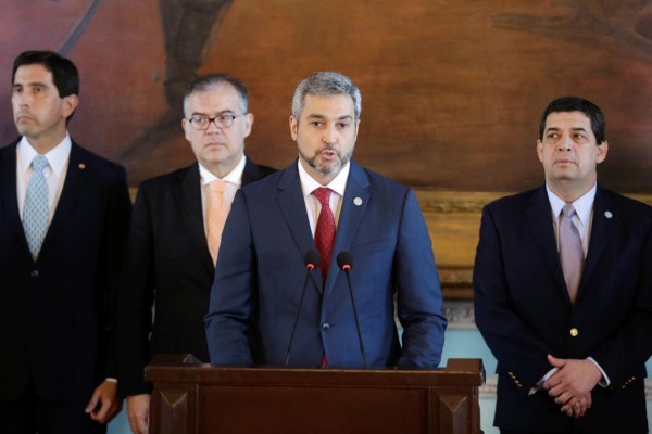 Tổng thống Paraguay Mario Abdo Benitez tuyên bố cắt đứt quan hệ ngoại giao với Venezuela. (Nguồn: TodayOnline)
