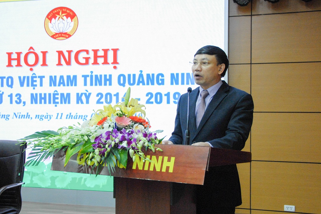Đồng chí Nguyễn Xuân Ký, Phó Bí thư Thường trực Tỉnh ủy, Phó Chủ tịch Thường trực HĐND tỉnh, phát biểu tại hội nghị.