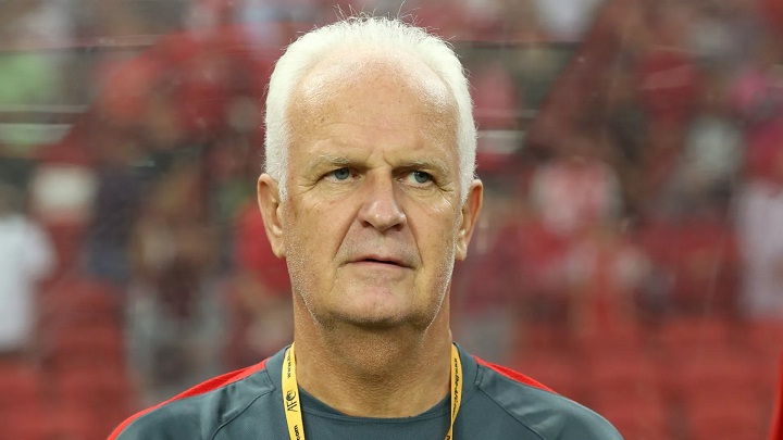 Bernd Stange là HLV thứ hai bị mất việc tại Asian Cup 2019. Ảnh: Fox.