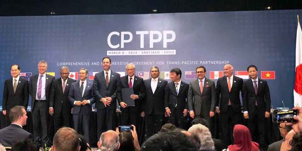CPTPP được ký kết tại Chile vào ngày 8 tháng 3 năm 2018. Ảnh: Moit.gov.vn
