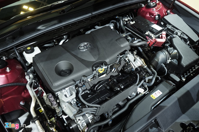 Toyota Camry 2019 phiên bản cơ sở được trang bị động cơ 4 xy-lanh, dung tích 2.0L cho công suất 167 mã lực.