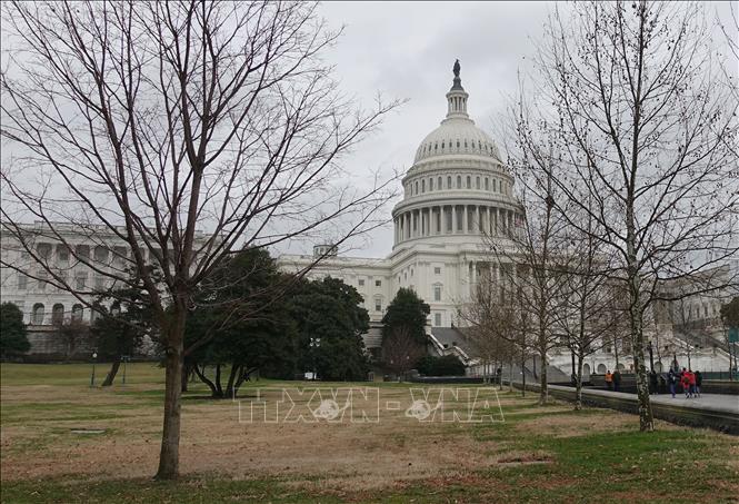Tòa nhà Quốc hội Mỹ tại Washington D.C. Ảnh: THX/TTXVN