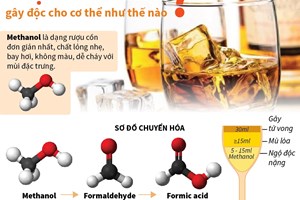 Rượu methanol gây độc cho cơ thể như thế nào?