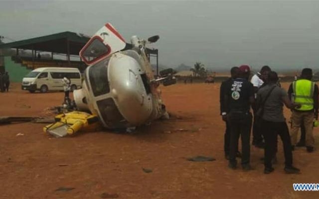 Máy bay của Phó Tổng thống Nigeria Yemi Osinbajo gặp nạn. (Ảnh: Xinhua)