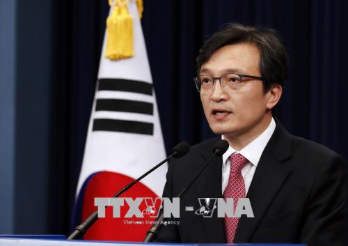 Người phát ngôn Văn phòng Tổng thống Hàn Quốc Kim Eui-kyeom. Ảnh: Yonhap/TTXVN