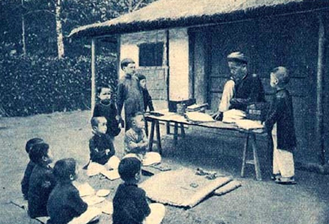 Hình ảnh thầy và trò thời xưa