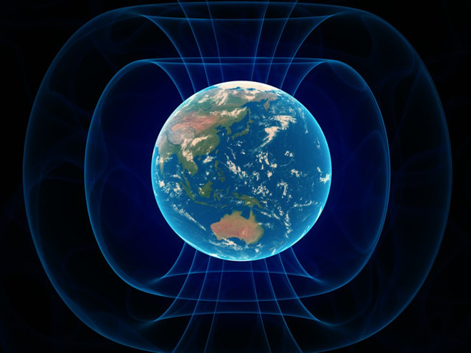 Từ trường bảo vệ Trái Đất khỏi các bức xạ Mặt Trời. Ảnh: Shutterstock.