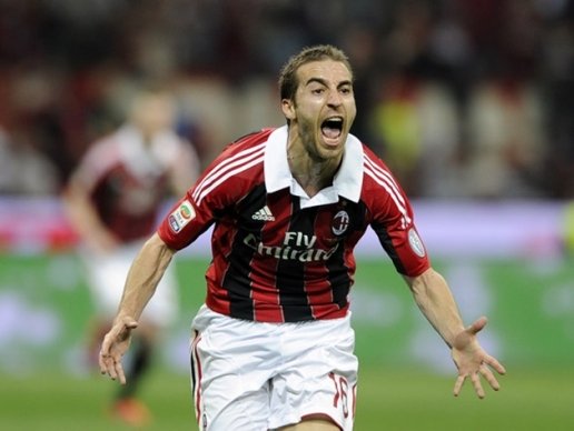  Flamini trong màu áo AC Milan.