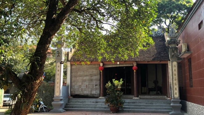 Nơi thờ vua Quang Trung trong chùa Ngọc Hồi