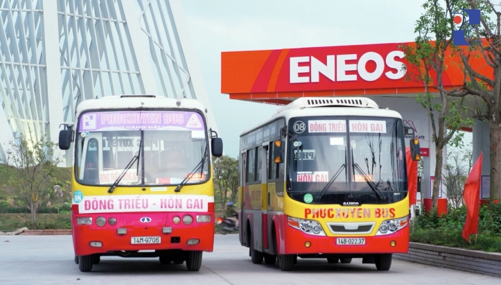 Hiện 100% xe bus tuyến Hạ Long-Đông TRiều đều được 