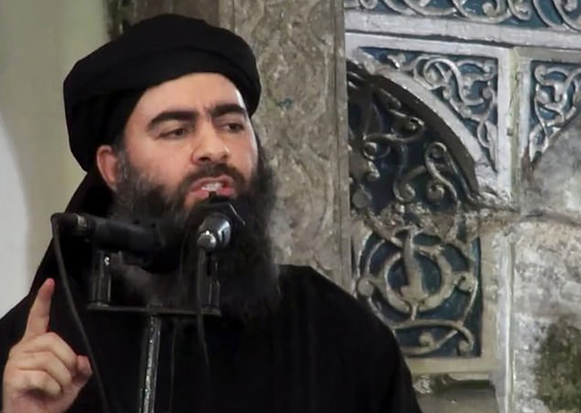 Thủ lĩnh IS Abu Bakr al-Baghdadi. Ảnh: AP