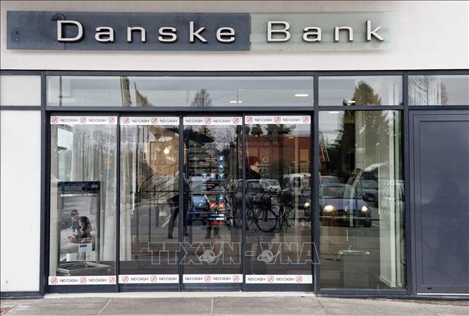 Chi nhánh Danske Bank tại Copenhagen, Đan Mạch. Ảnh: AFP/TTXVN