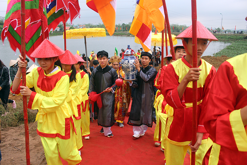 Lễ rước nước tại lễ hội chùa Quỳnh Lâm xuân Kỷ Hợi năm 2019