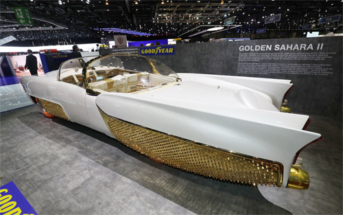 Golden Sahara II tại triển lãm ôtô Geneva 2019. Ảnh: Motor1