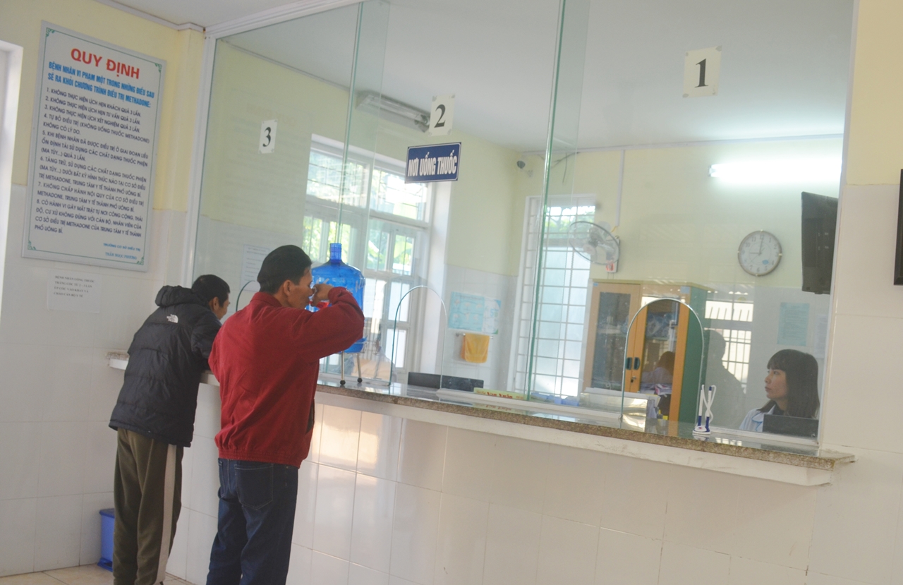 Người bệnh điều trị thuốc methadone tại cơ sở điều trị methadone TP Uông Bí