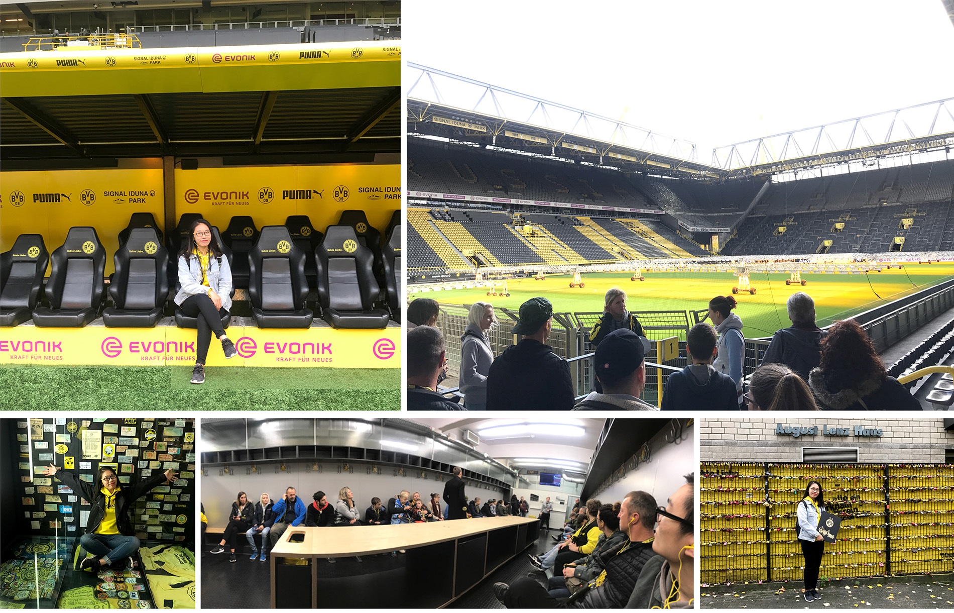 Tham quan sân vận động Signal Iduna Park là một trong những cách để cổ động viên Borussia Dortmund trải nghiệm và hiểu hơn về đội bóng. 