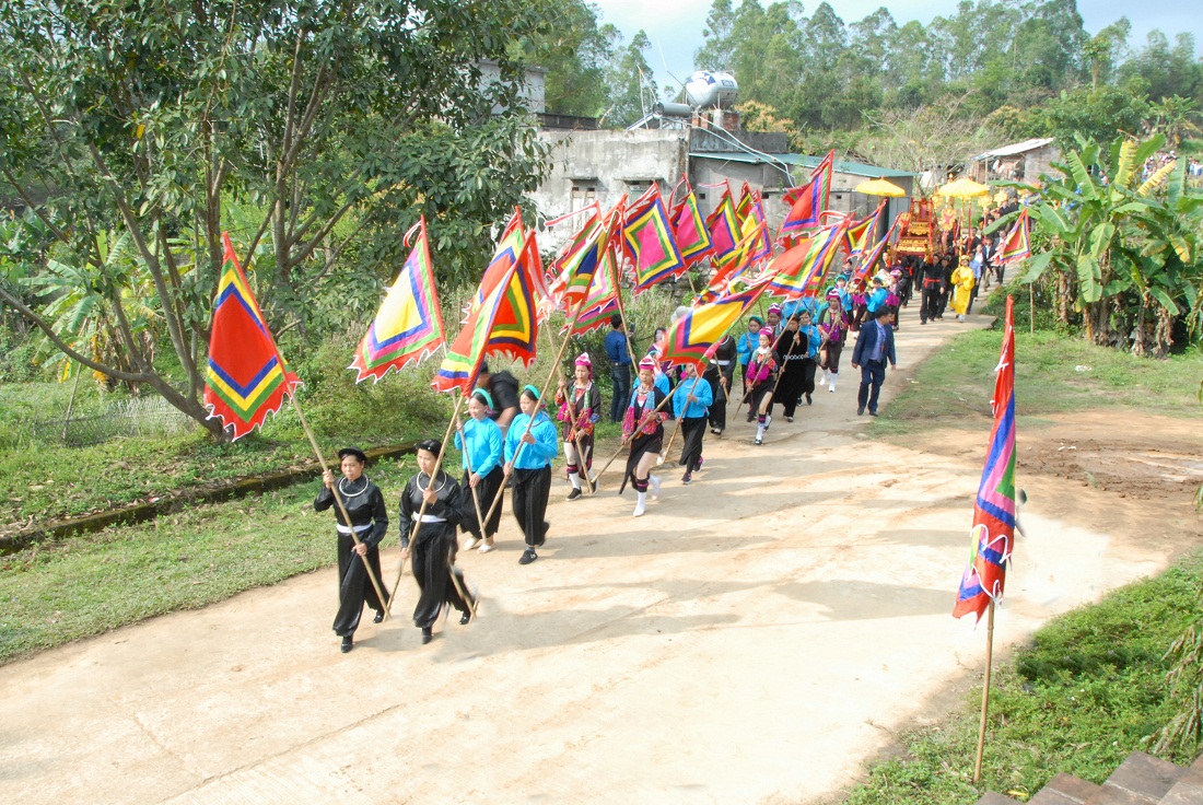 Lễ hội Đình Lục Nà (huyện Bình Liêu) được duy trì tổ chức đảm bảo văn minh, trật tự.