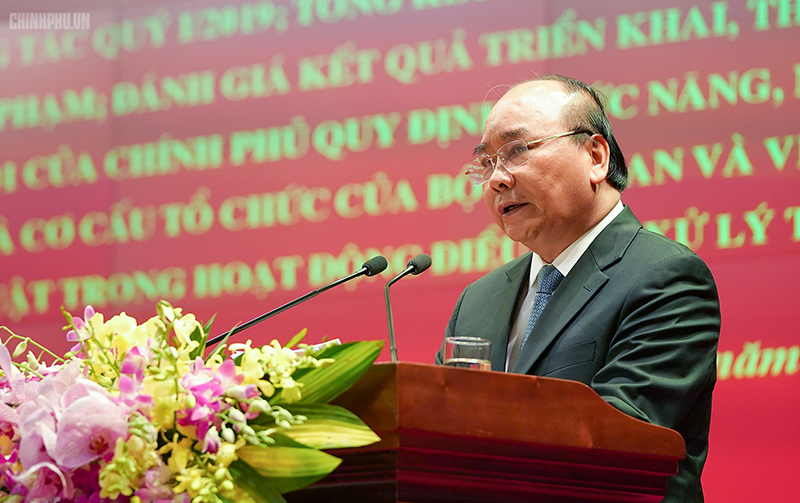 Thủ tướng Nguyễn Xuân Phúc phát biểu tại Hội nghị - Ảnh: VGP/Quang Hiếu