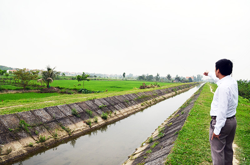 Khu vực quy hoạch xây dựng hồ chứa nước Liên Hòa cung cấp nước sinh hoạt cho người dân đảo Hà Nam.