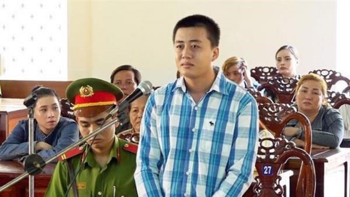  Bị cáo Nguyễn Minh Thanh tại phiên tòa sơ thẩm. (Ảnh: Công Mạo/TTXVN)