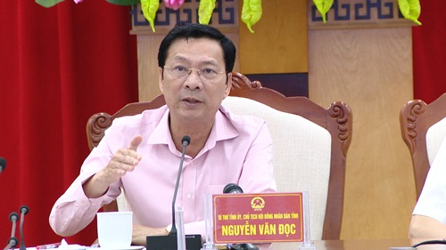 Đồng chí Nguyễn Văn Đọc, Bí thư Tỉnh ủy, Chủ tịch HĐND tỉnh phát biểu chỉ đạo