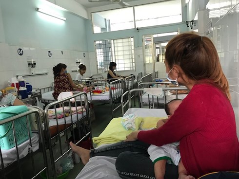 Trẻ đang điều trị tại Bệnh viện Nhi đồng 1