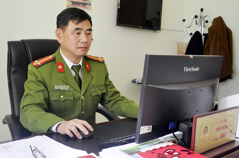 Trung tá Hoàng Thanh Sơn.