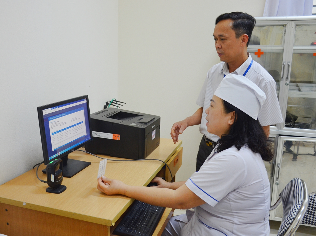 Thông tin khám chữa bệnh của mỗi người dân được cập nhật trong phần mềm hồ sơ quản lý sức khỏe