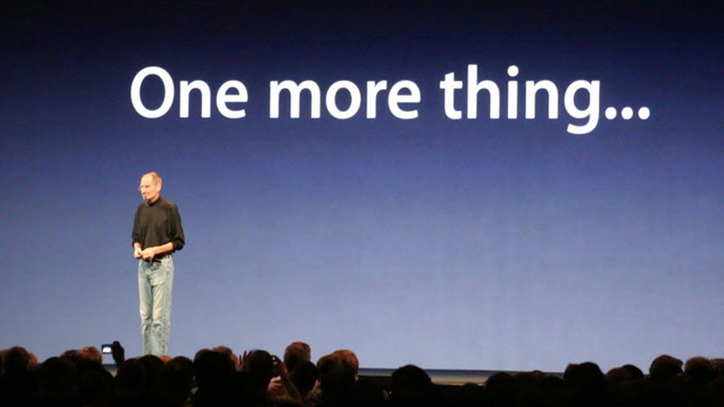One more thing là câu nói quen thuộc trong các sự kiện của Apple, bắt đầu từ năm 1999